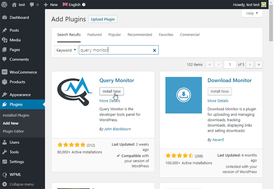 12 plugin-uri WordPress esențiale pentru dezvoltatori în 2026 1 Query Monitor